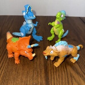 Lot Of 4 Zuru Smashers Dino Ice Age Frozen 3-4" Dinosaur Play Figures